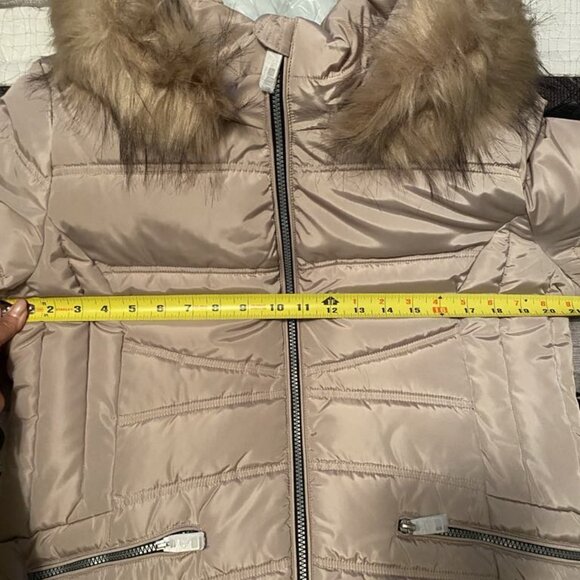 New Point Zero Faux Fur-Trim Hooded Puffer Jacket - Picture 11 of 16